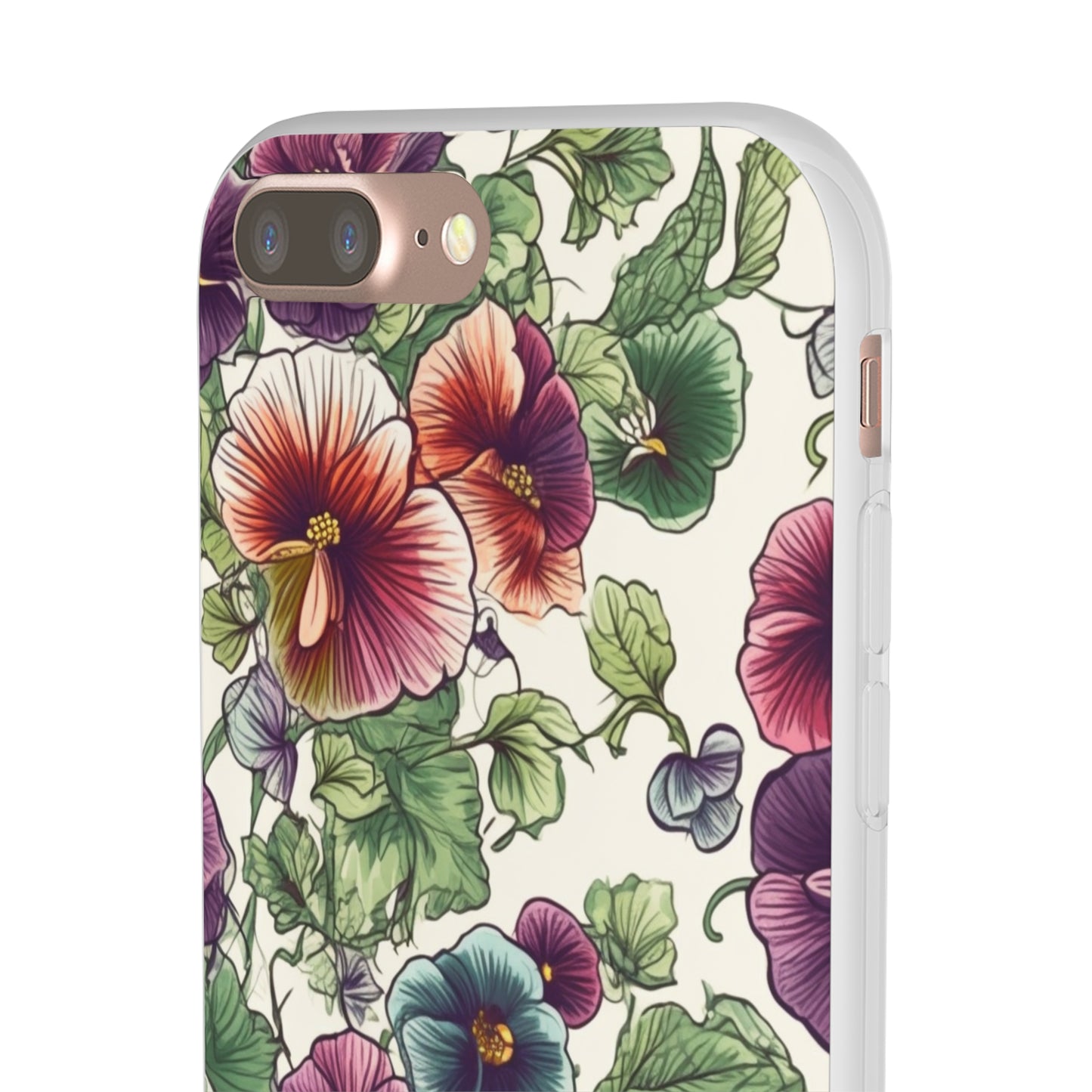 Watercolour Pansy Phone Case - Delicate Floral Elegance - Spring Collection - Flexi Cases Phone Case Pattern Symphony   