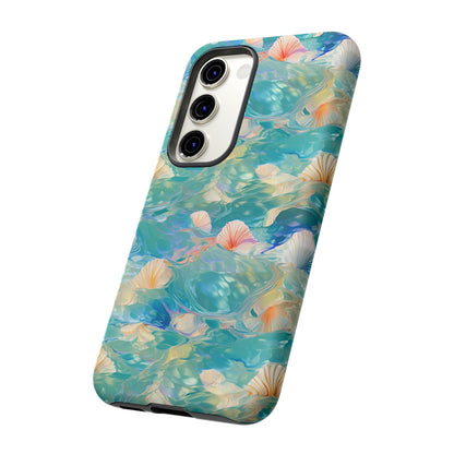 Watercolour Seashell Wonders - Protective Tough Phone Case