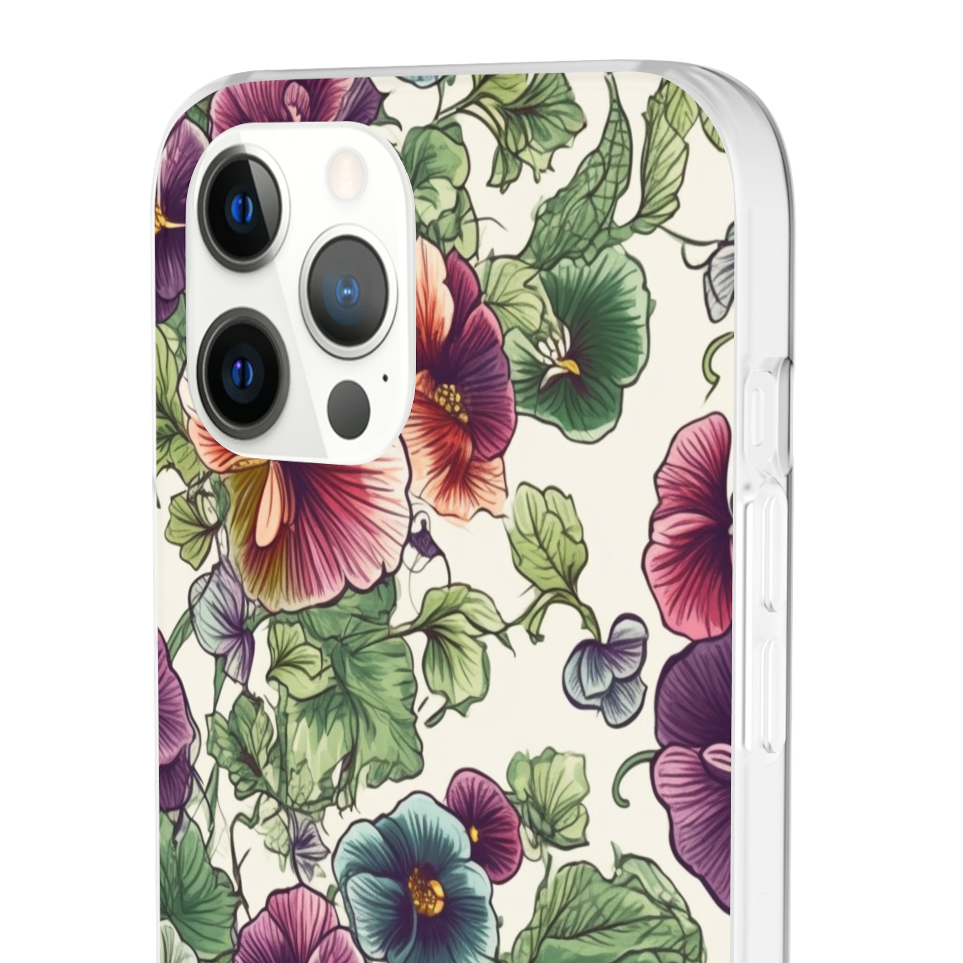 Watercolour Pansy Phone Case - Delicate Floral Elegance - Spring Collection - Flexi Cases Phone Case Pattern Symphony   