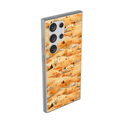 Harvest Homestead: Whimsical Autumn Villages - Flexible Phone Case