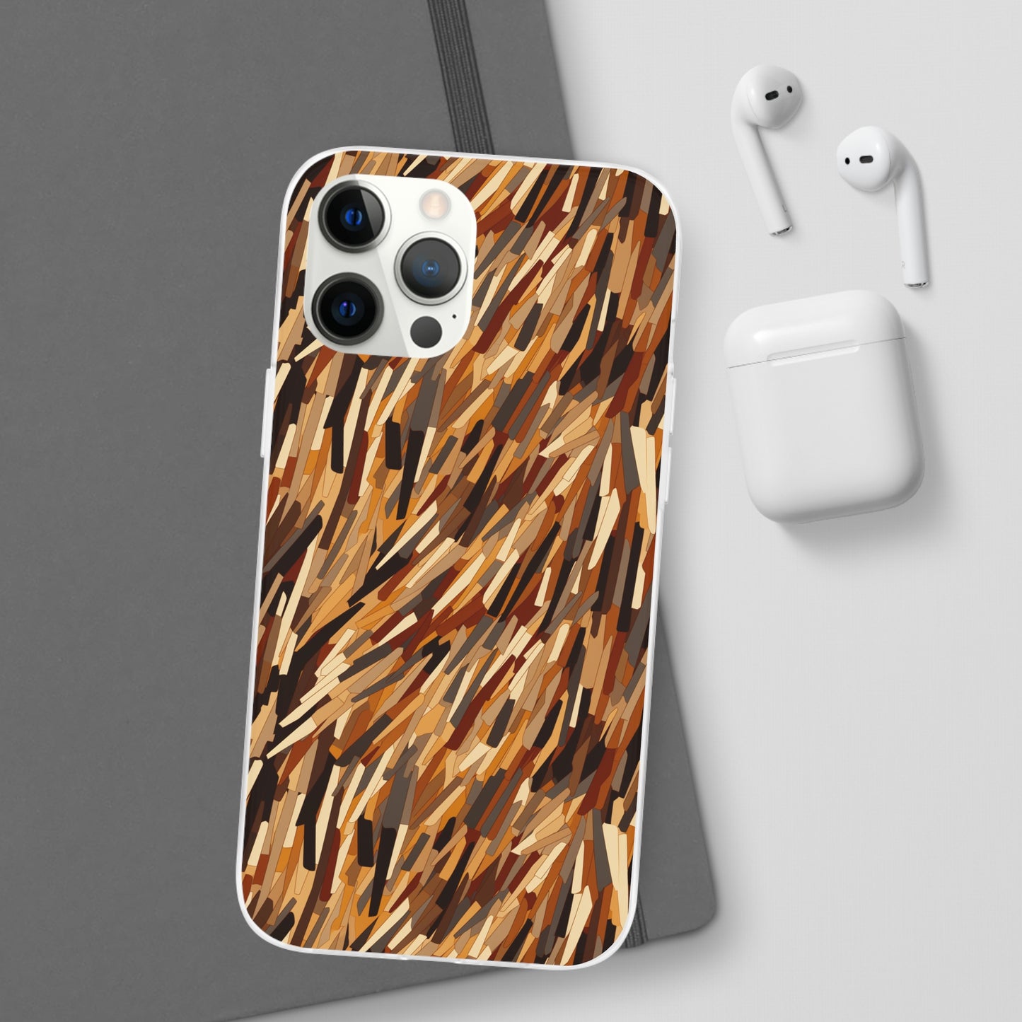 Fragmented Forest: Autumn's Abstract Palette Flexible Phone Case