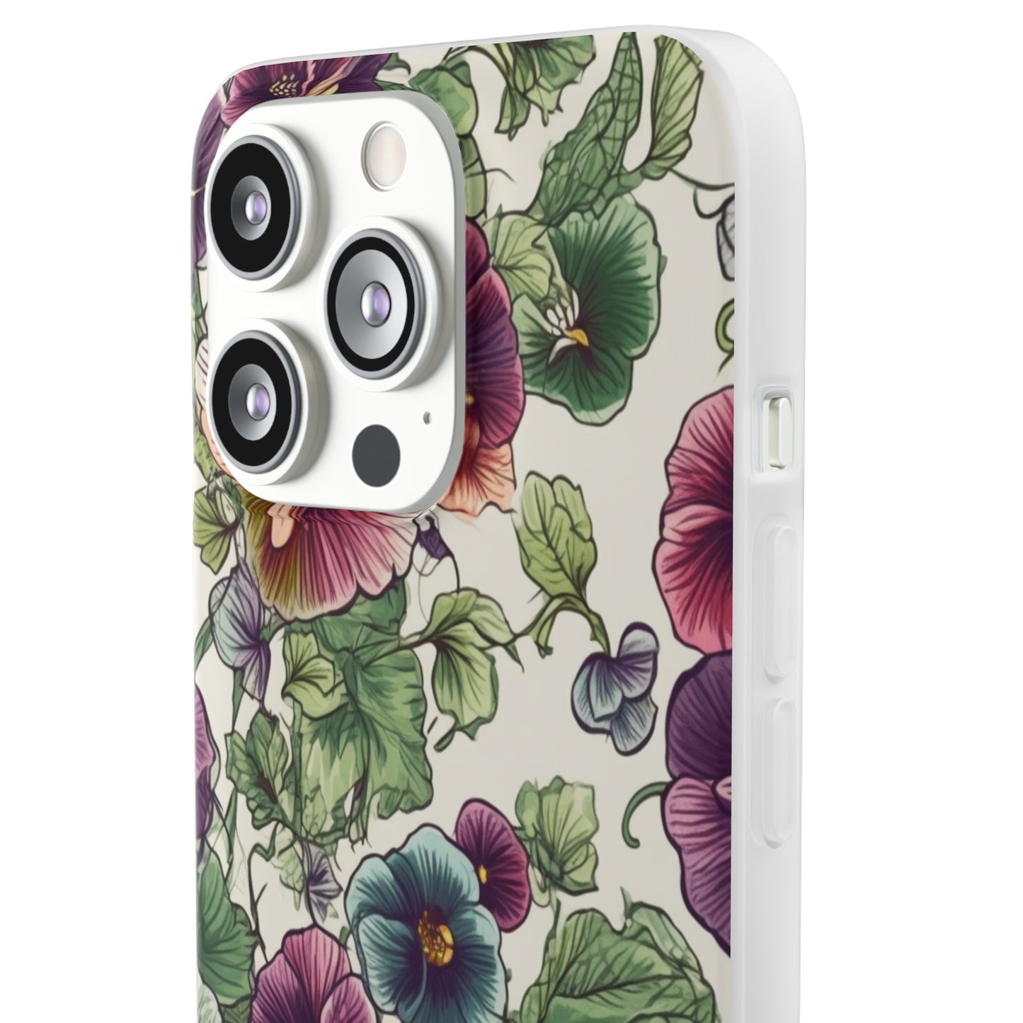 Watercolour Pansy Phone Case - Delicate Floral Elegance - Spring Collection - Flexi Cases Phone Case Pattern Symphony   