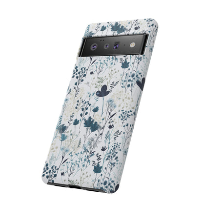 Serene Blue Wildflower - Phone Case