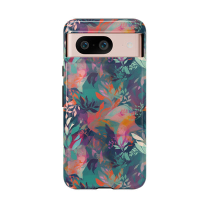 Botanical Bliss - Stylized Abstract Flower Design Tough Phone Case