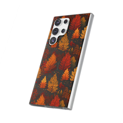 Bronzed Forest: A Chromatic Landscape - Flexible Phone Case