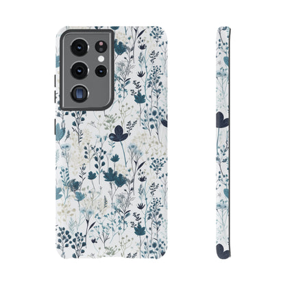 Serene Blue Wildflower - Phone Case