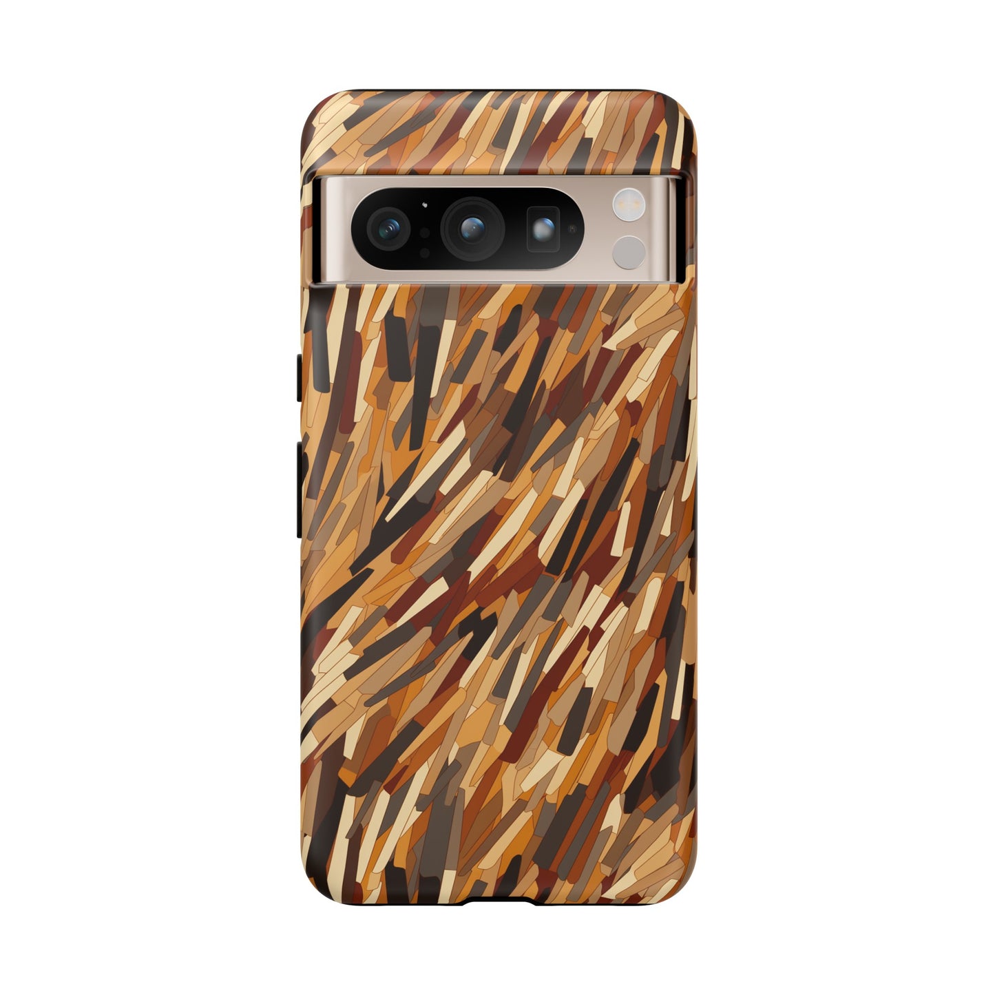 Fragmented Forest: Autumn's Abstract Palette Tough Phone Case