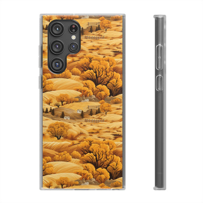 Rural Rhapsody: Early Autumn Farm Tales - Flexible Phone Case