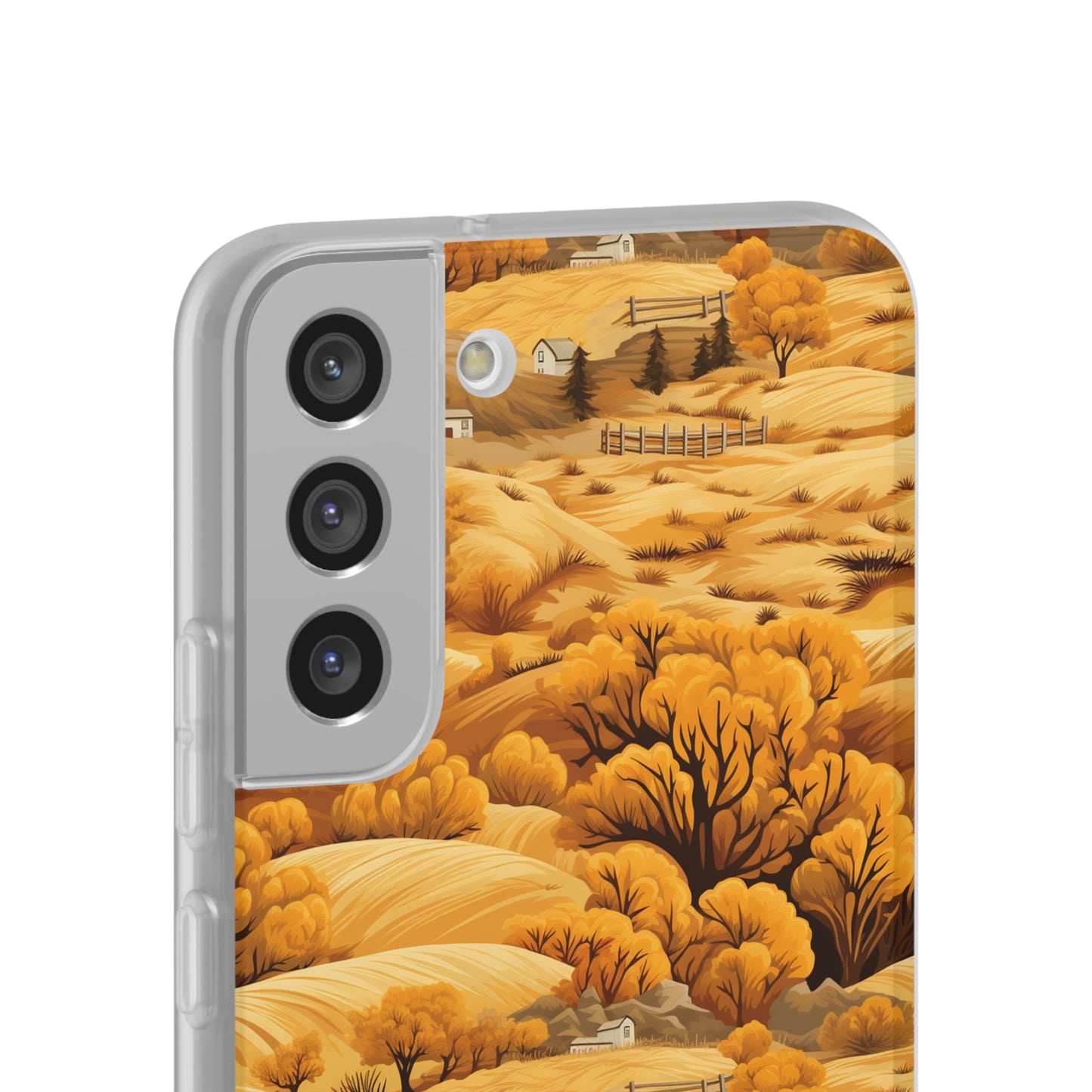 Rural Rhapsody: Early Autumn Farm Tales - Flexible Phone Case