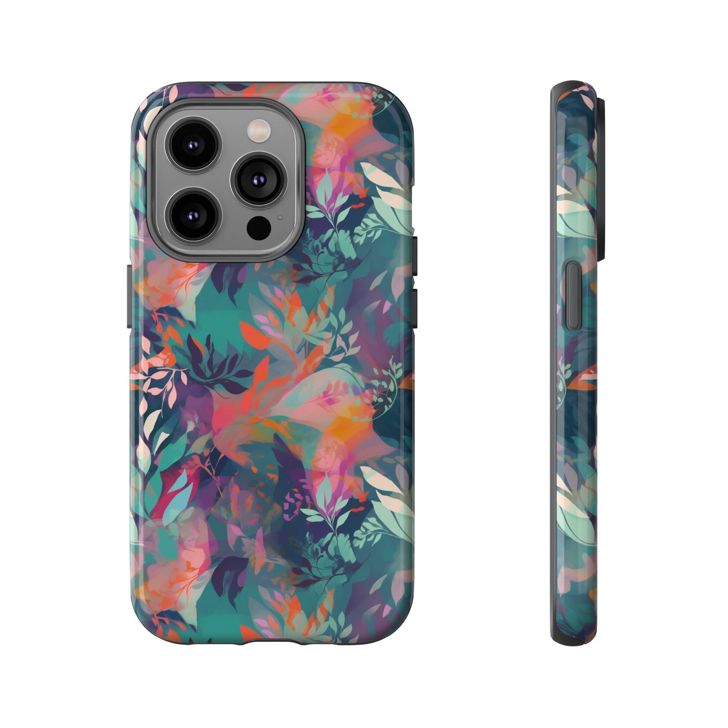 Botanical Bliss - Stylized Abstract Flower Design Tough Phone Case