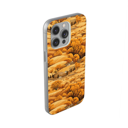 Rural Rhapsody: Early Autumn Farm Tales - Flexible Phone Case