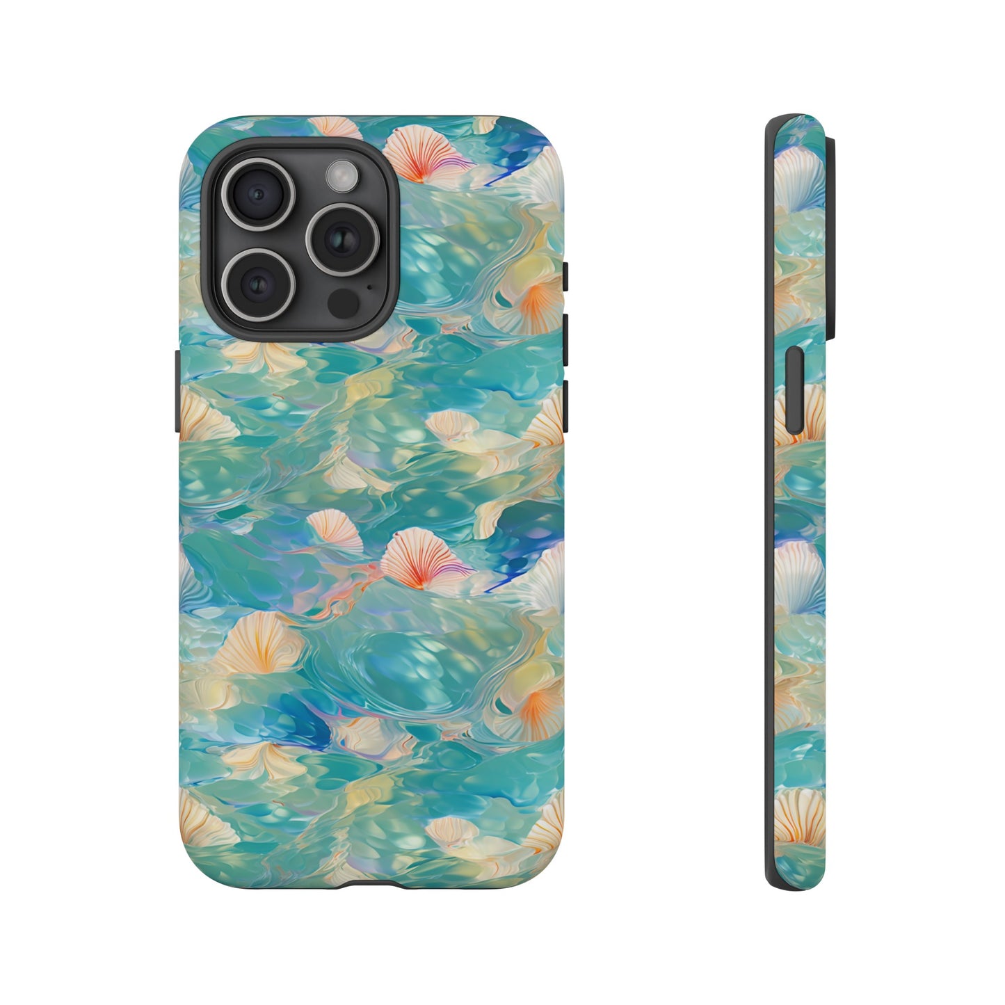 Watercolour Seashell Wonders - Protective Tough Phone Case