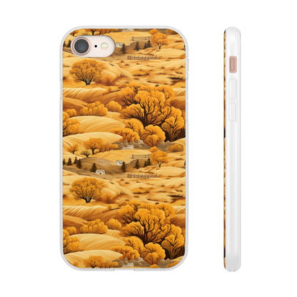 Rural Rhapsody: Early Autumn Farm Tales - Flexible Phone Case