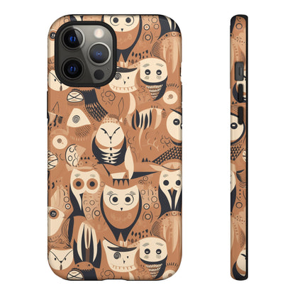 Abstract Owl - Phone Case