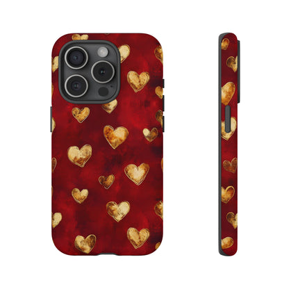 Midas Touch: Gilded Hearts - Phone Case