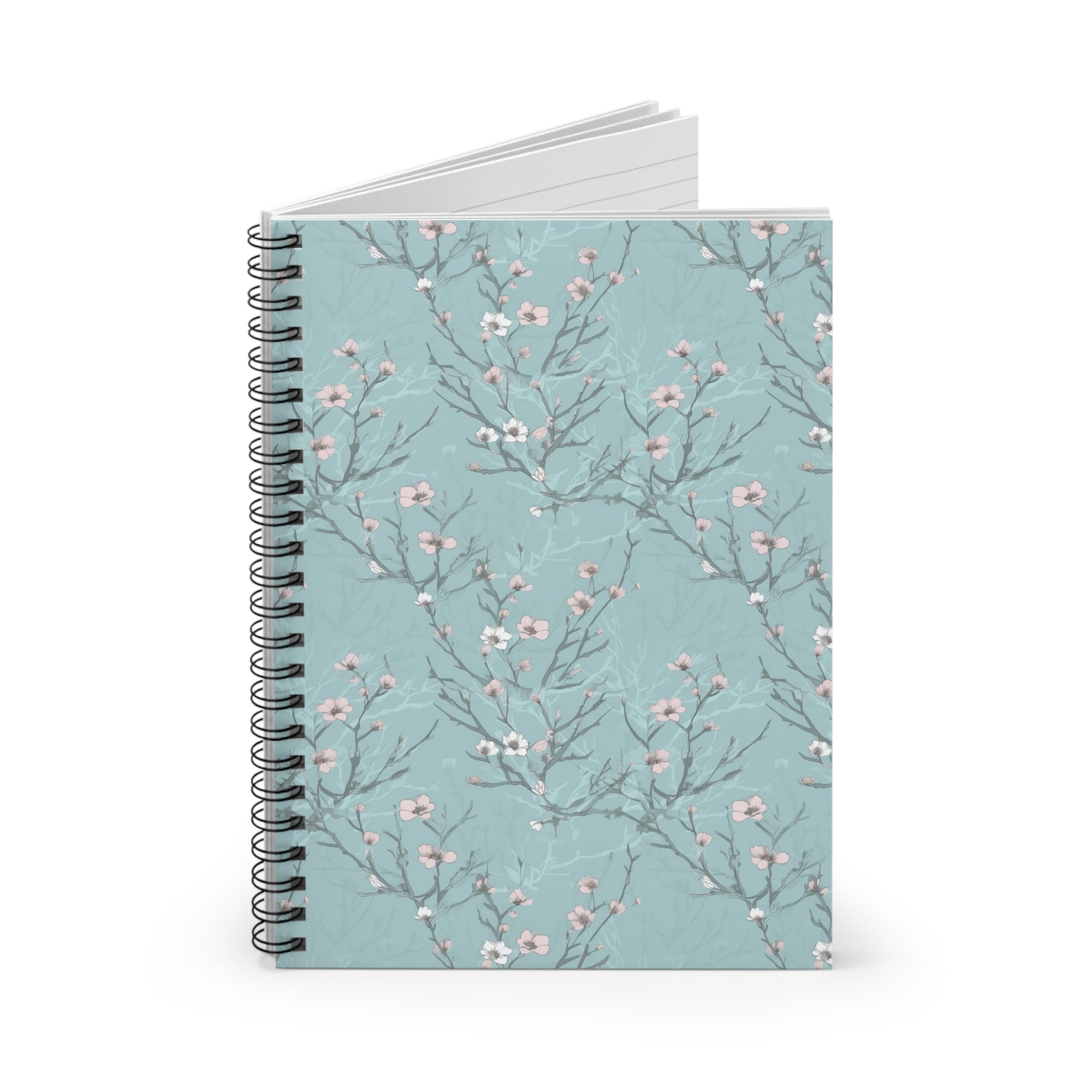 Sakura Symphony Spiral Notebook - Lined Pages with Elegant Cherry Blossom Cover Paper products Pattern Symphony   