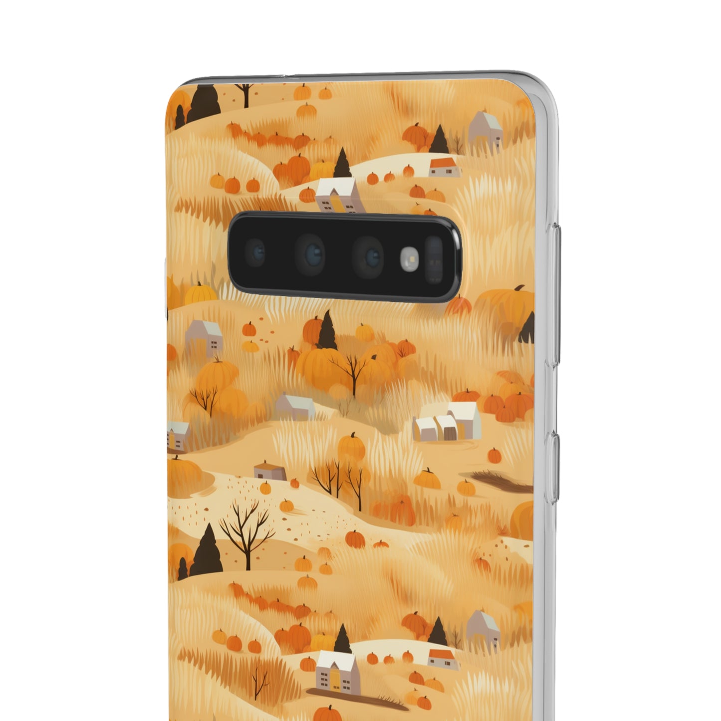 Harvest Homestead: Whimsical Autumn Villages - Flexible Phone Case