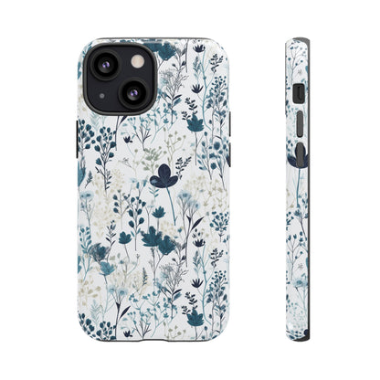 Serene Blue Wildflower - Phone Case