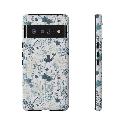 Serene Blue Wildflower - Phone Case