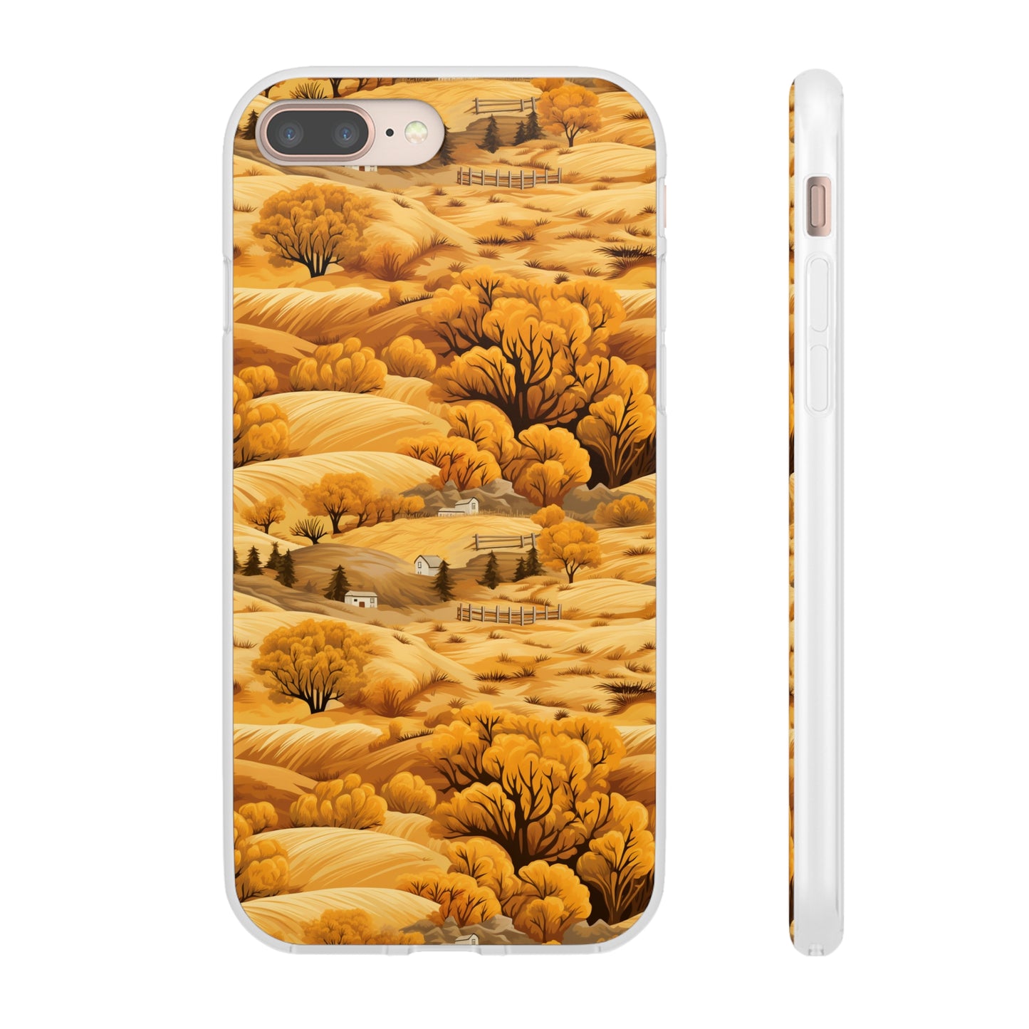 Rural Rhapsody: Early Autumn Farm Tales - Flexible Phone Case