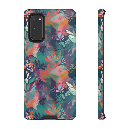 Botanical Bliss - Stylized Abstract Flower Design Tough Phone Case