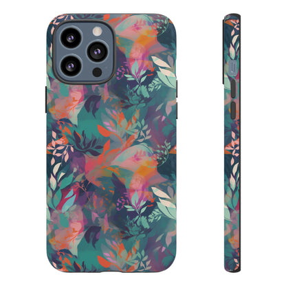 Botanical Bliss - Stylized Abstract Flower Design Tough Phone Case