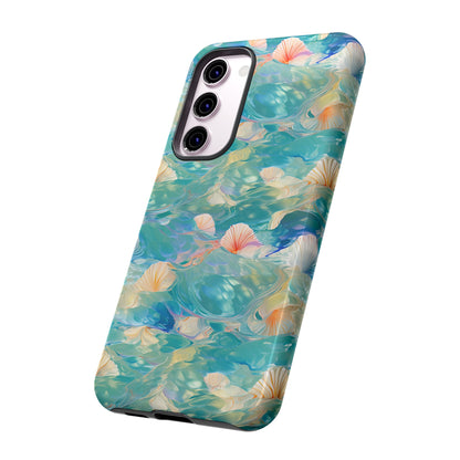 Watercolour Seashell Wonders - Protective Tough Phone Case