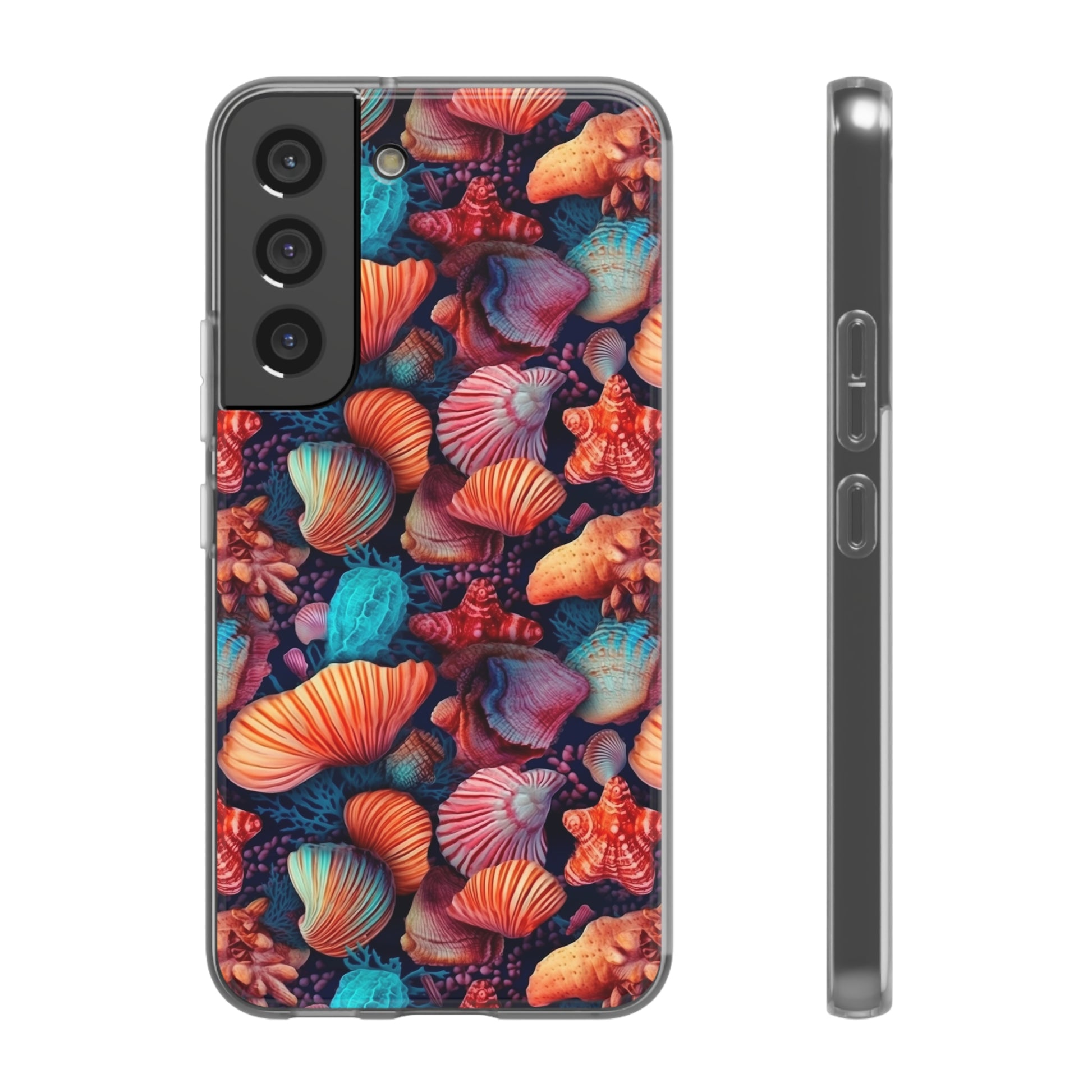 Vibrant Shallow Seascape - Flexible Phone Case Phone Case Pattern Symphony   