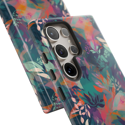 Botanical Bliss - Stylized Abstract Flower Design Tough Phone Case