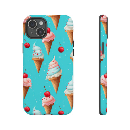 Sundae Funday - Ice Cream Cone Pattern Phone Case - iPhone & Samsung Compatible Phone Case Pattern Symphony   