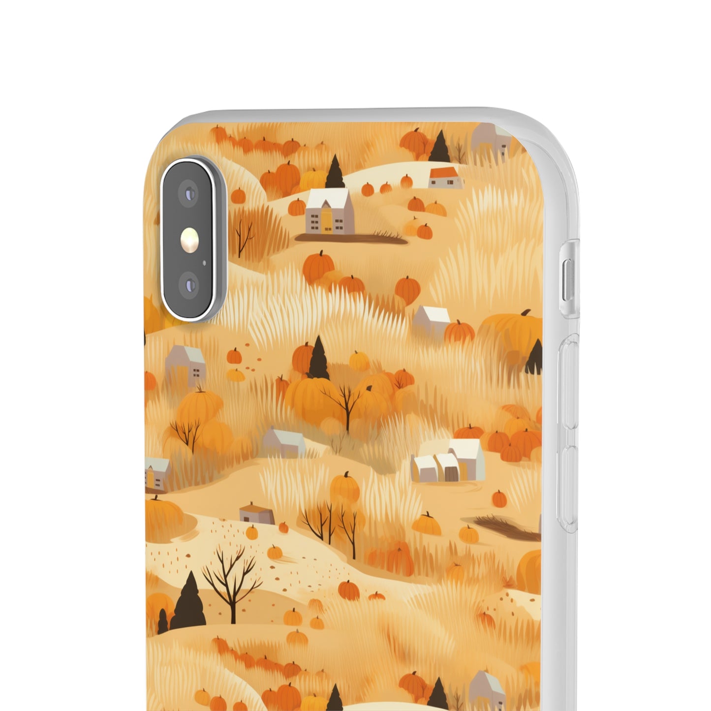 Harvest Homestead: Whimsical Autumn Villages - Flexible Phone Case