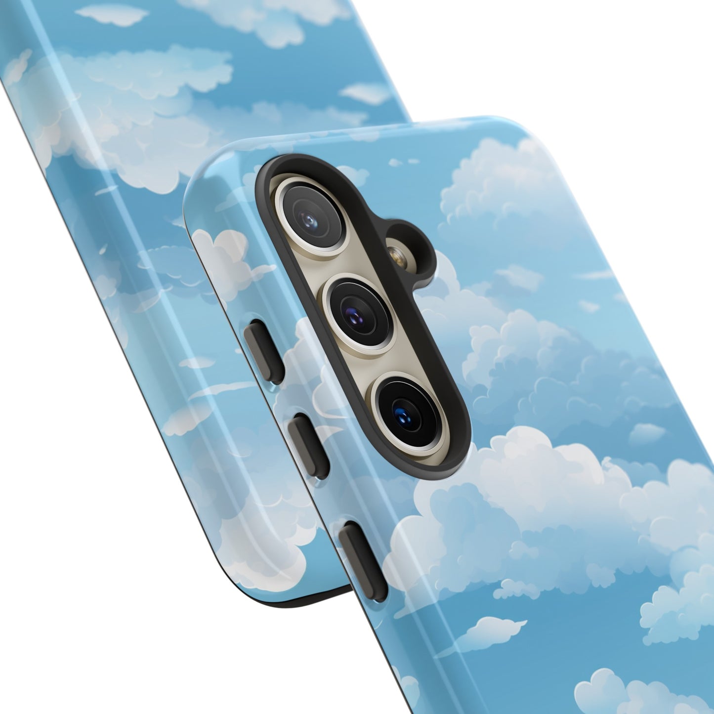 Azure Horizon Phone Case - Majestic Sky & Cloud Pattern - Tough Phone Case