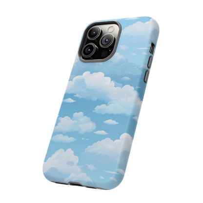 Azure Horizon Phone Case - Majestic Sky & Cloud Pattern - Tough Phone Case