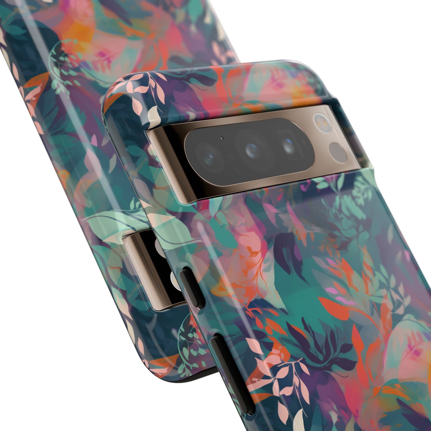 Botanical Bliss - Stylized Abstract Flower Design Tough Phone Case