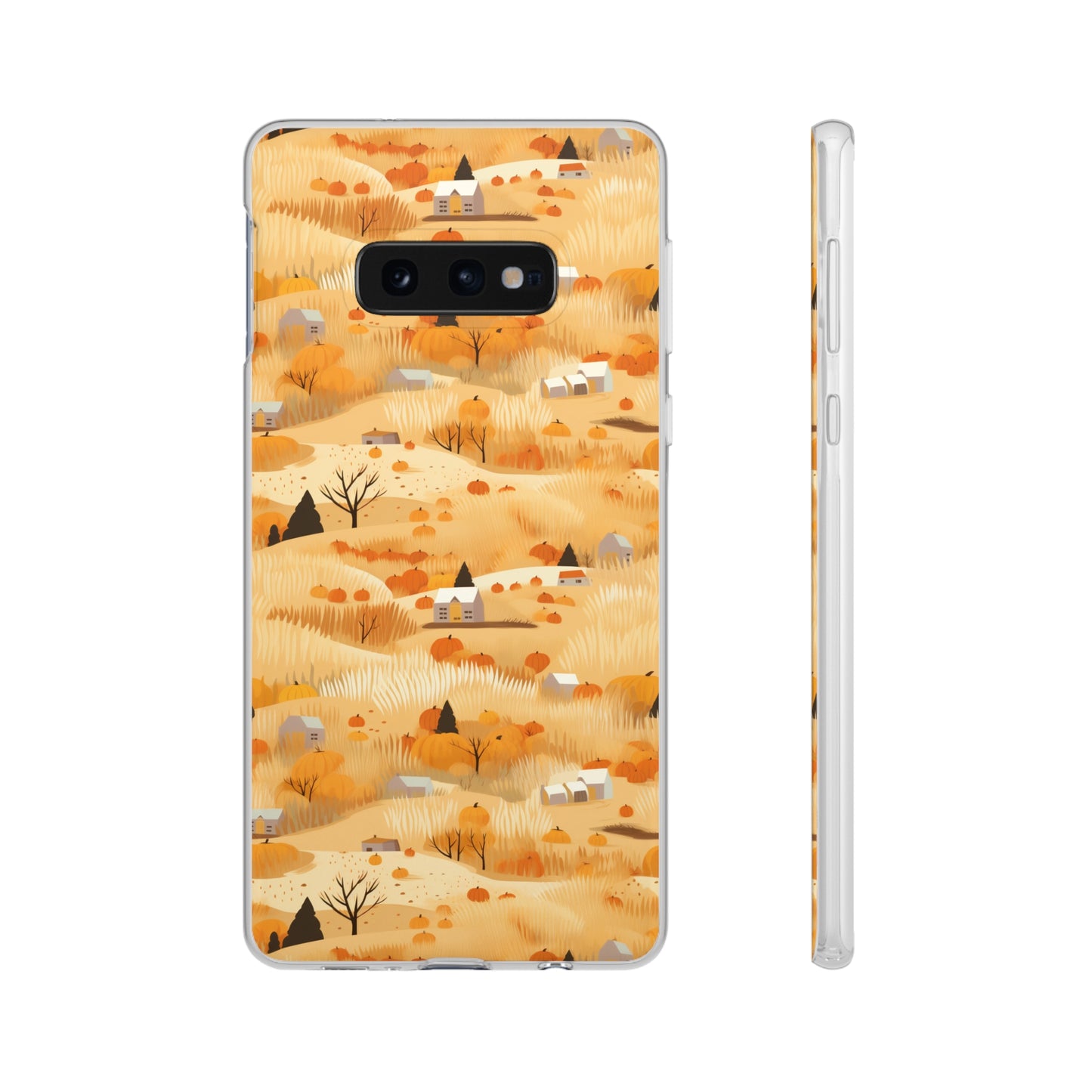 Harvest Homestead: Whimsical Autumn Villages - Flexible Phone Case