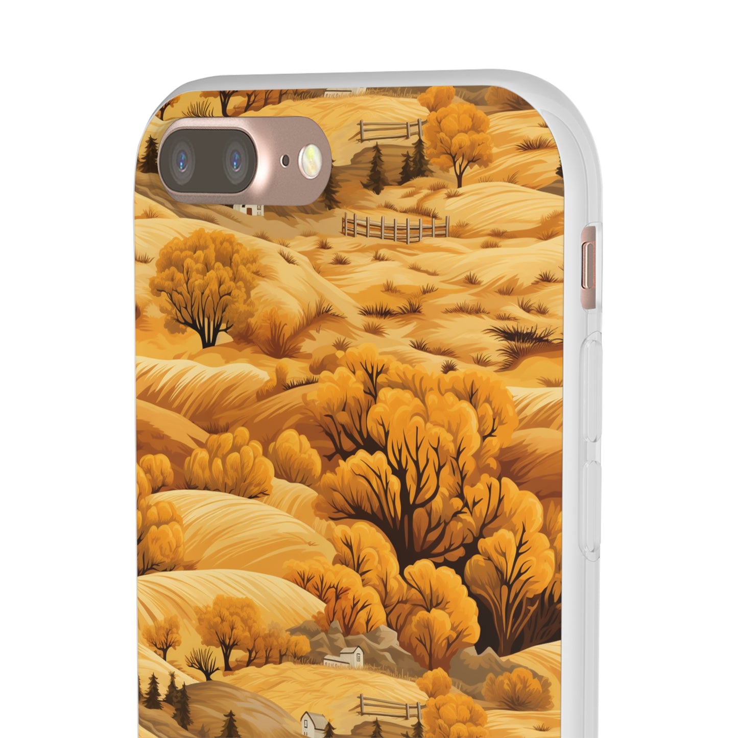 Rural Rhapsody: Early Autumn Farm Tales - Flexible Phone Case