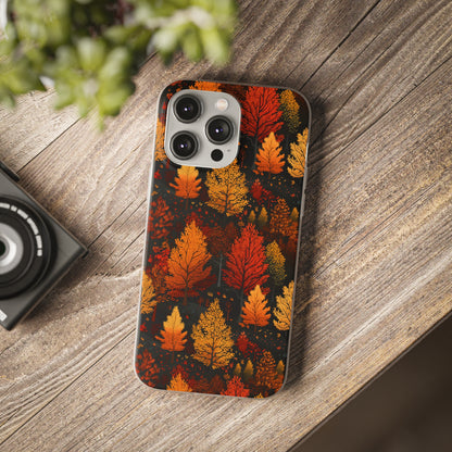 Bronzed Forest: A Chromatic Landscape - Flexible Phone Case