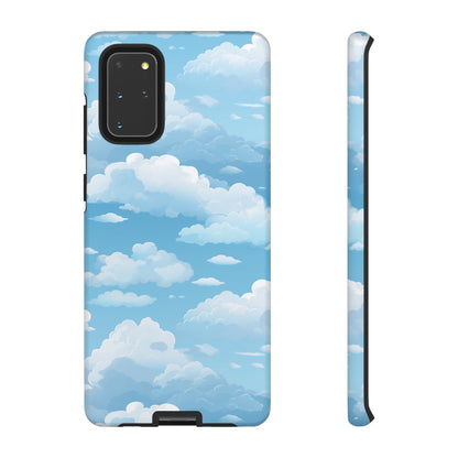 Azure Horizon Phone Case - Majestic Sky & Cloud Pattern - Tough Phone Case