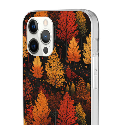 Bronzed Forest: A Chromatic Landscape - Flexible Phone Case