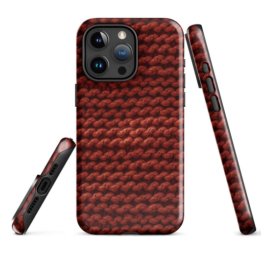 Autumn Yarn Chronicles - Warmth and Tradition iPhone Case - Pattern Symphony