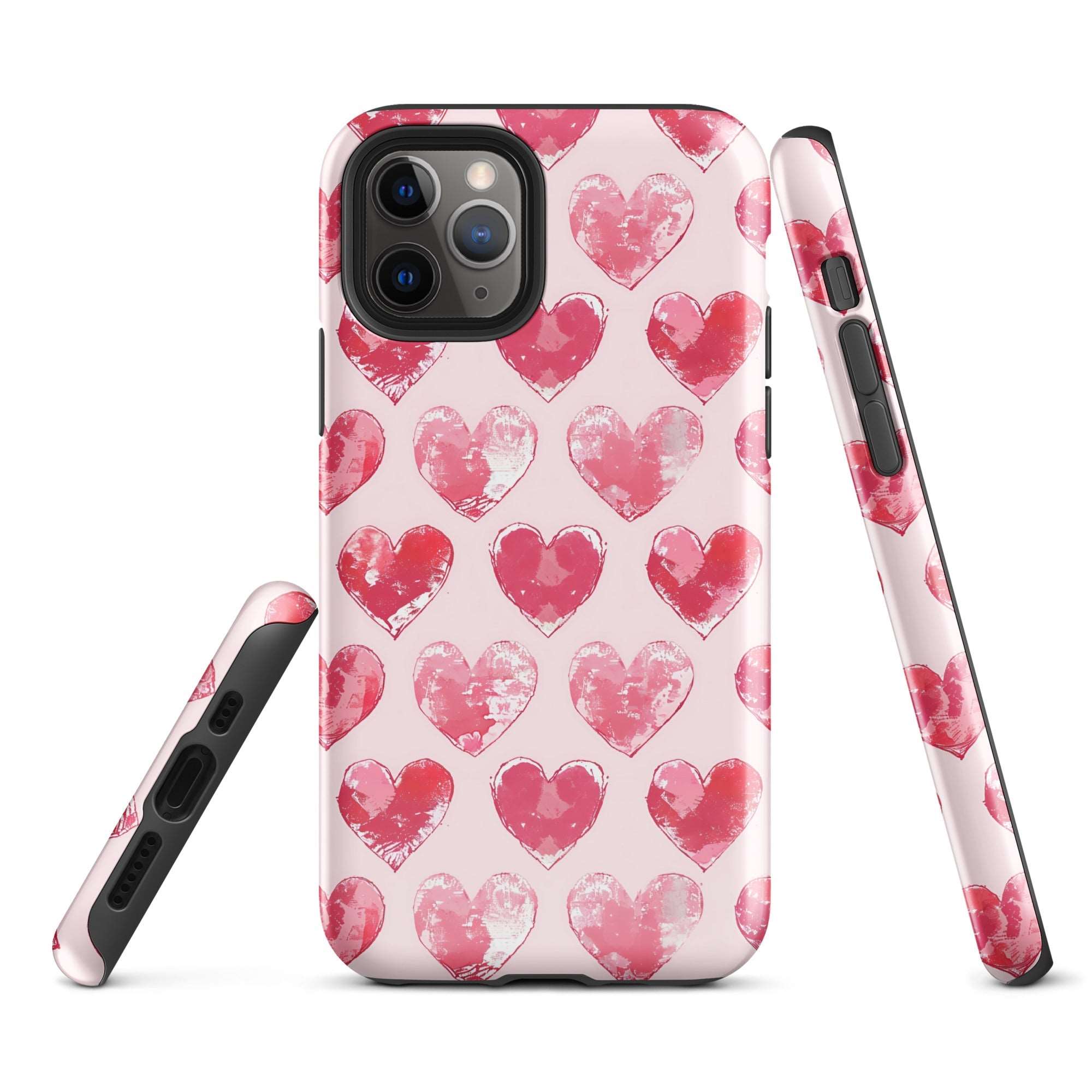 Blotted Love: Blush Strokes - iPhone Case - Pattern Symphony