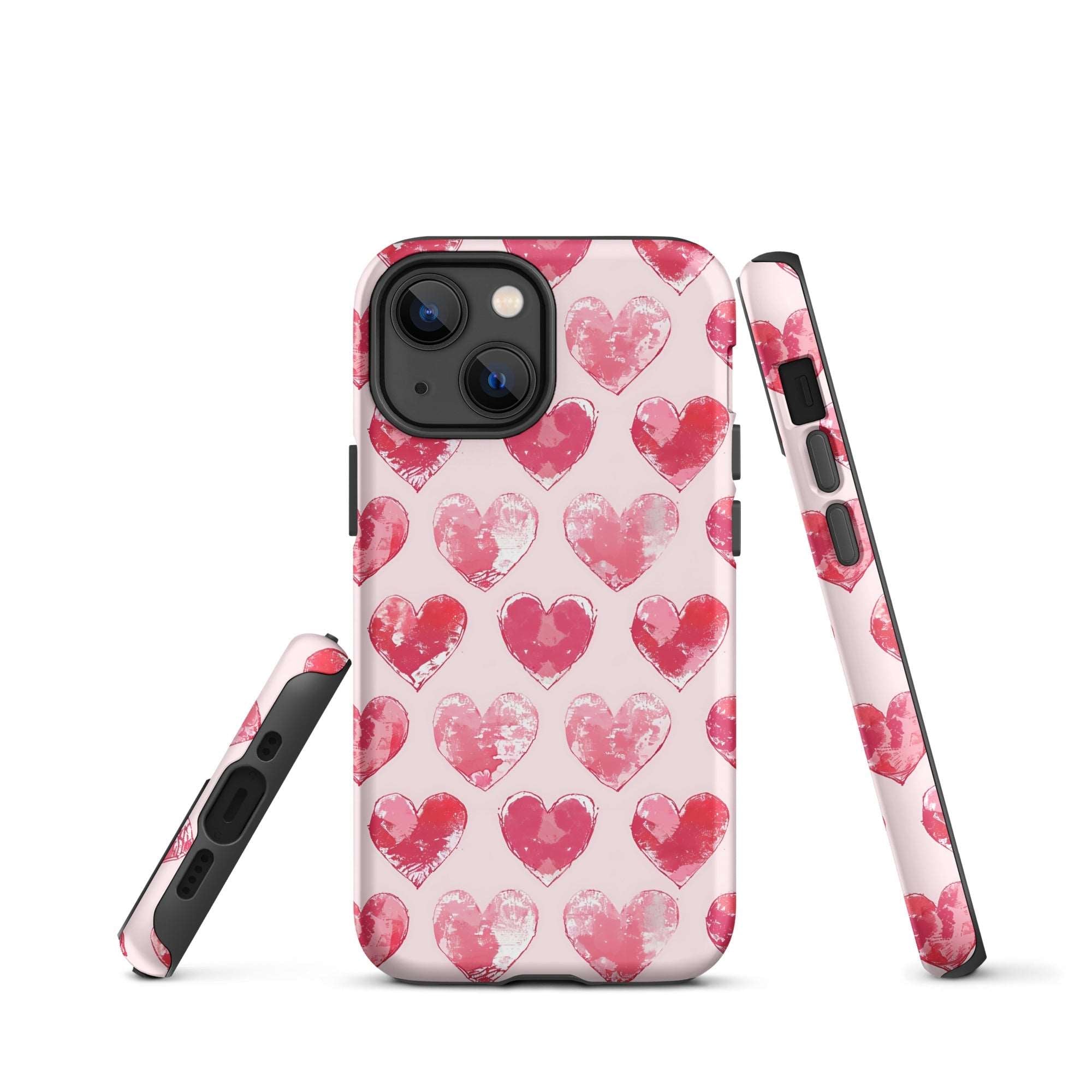 Blotted Love: Blush Strokes - iPhone Case - Pattern Symphony