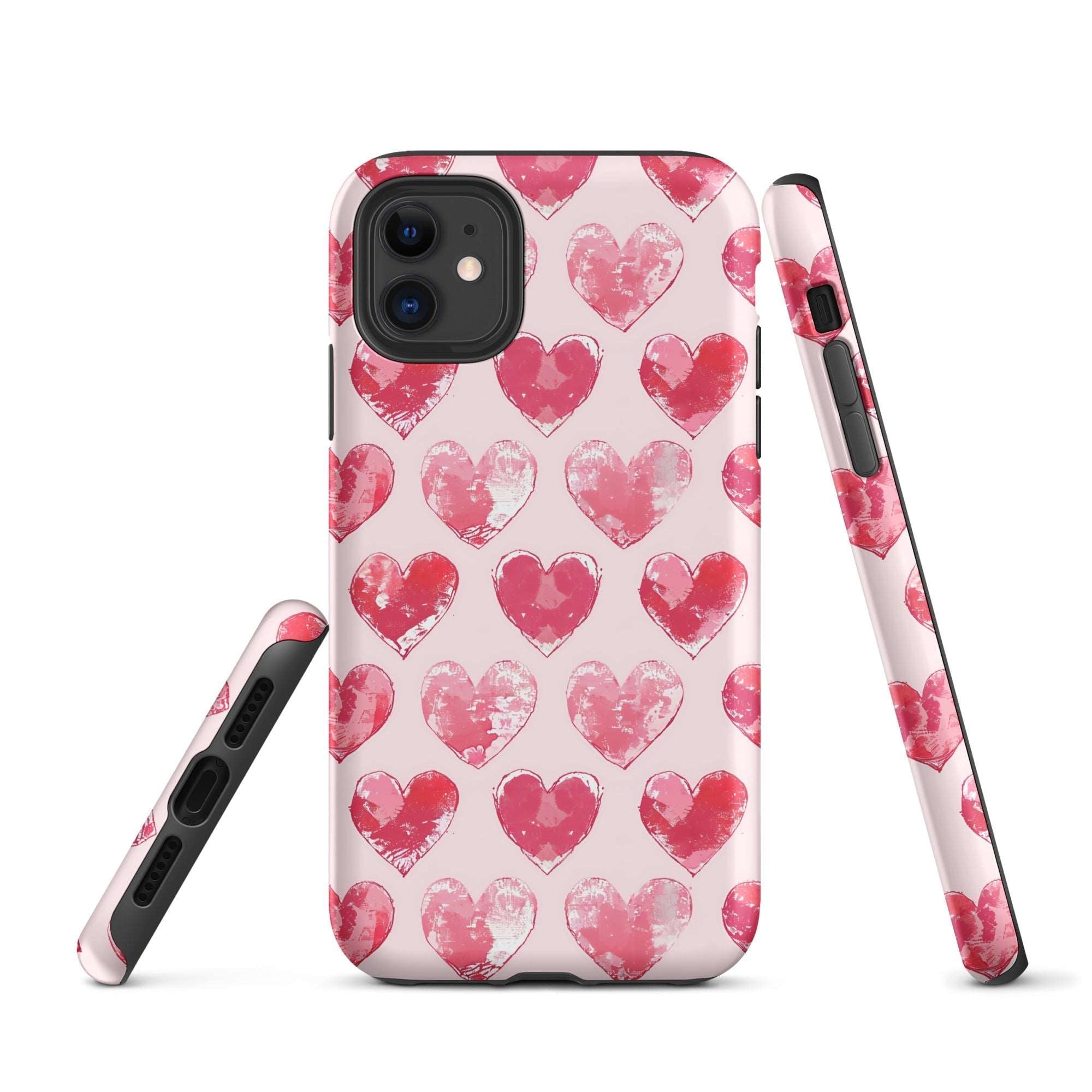 Blotted Love: Blush Strokes - iPhone Case - Pattern Symphony