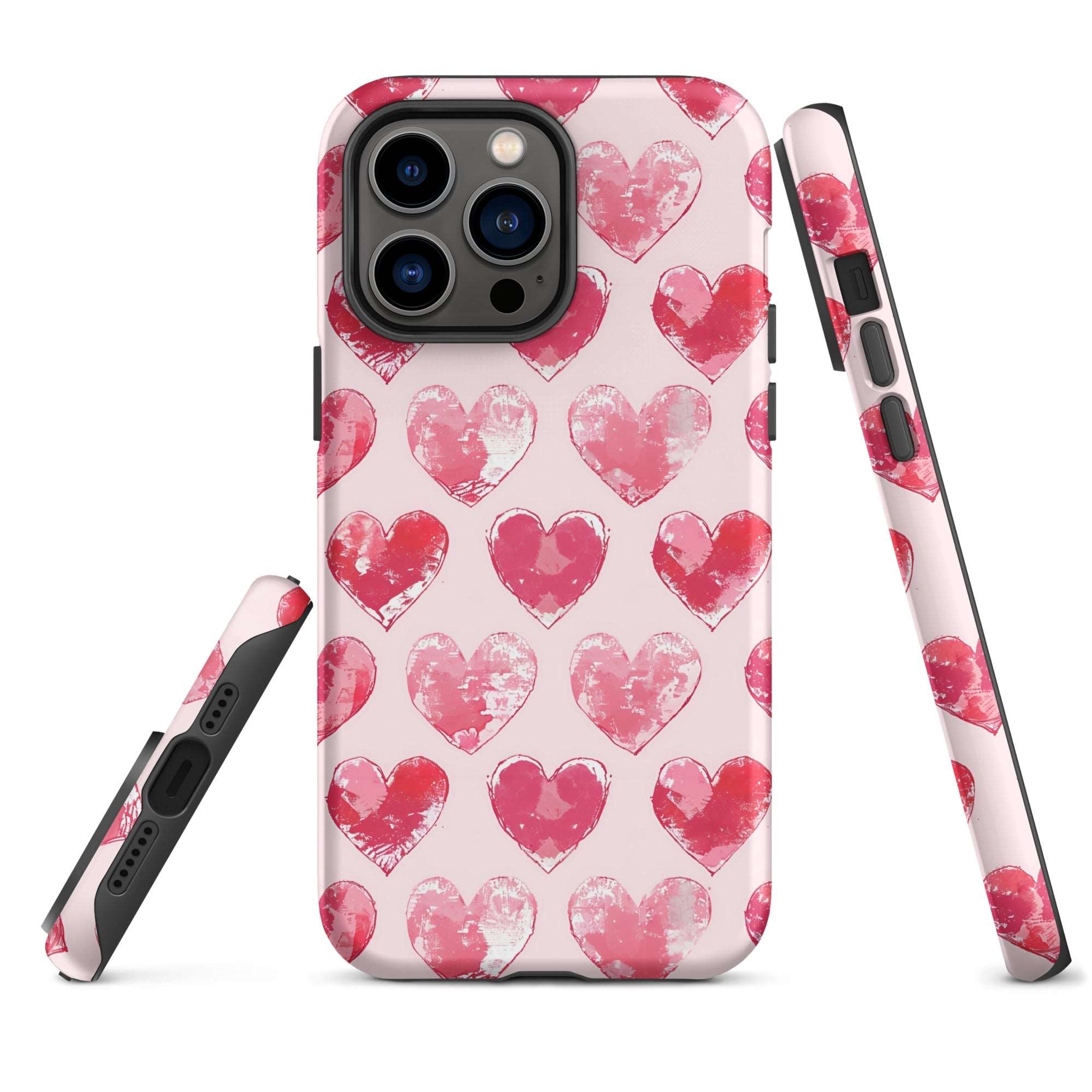 Blotted Love: Blush Strokes - iPhone Case - Pattern Symphony