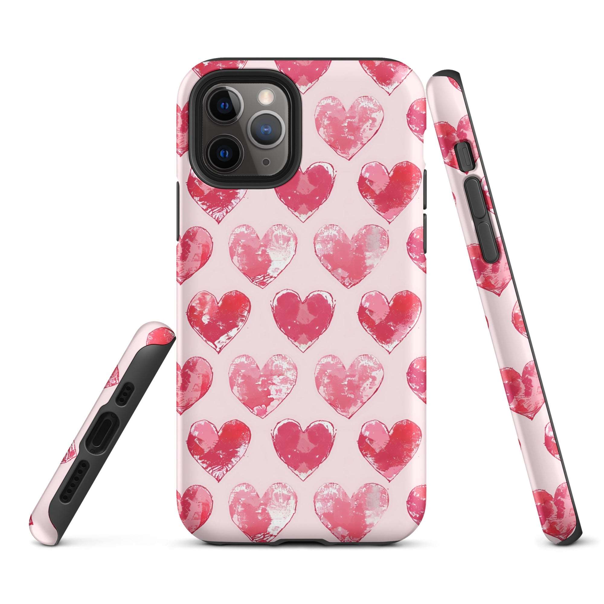 Blotted Love: Blush Strokes - iPhone Case - Pattern Symphony