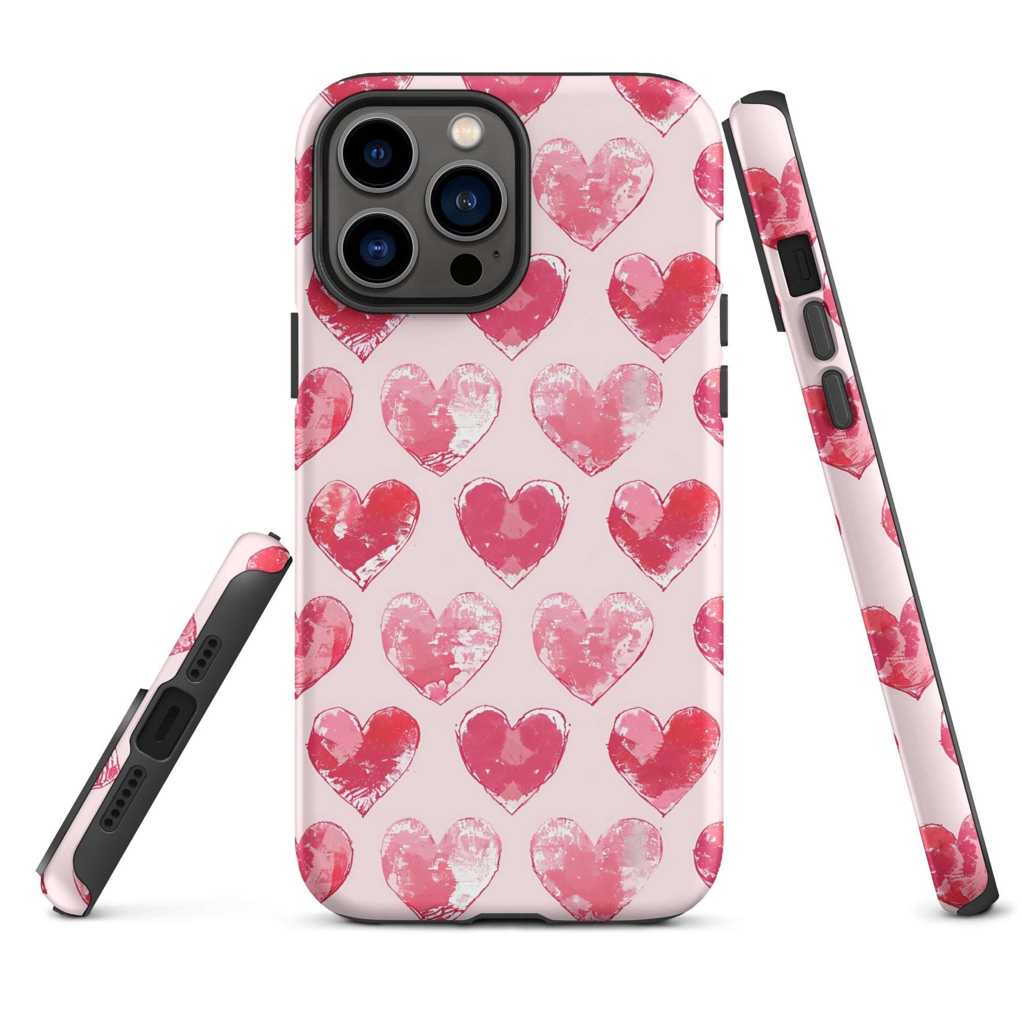 Blotted Love: Blush Strokes - iPhone Case - Pattern Symphony