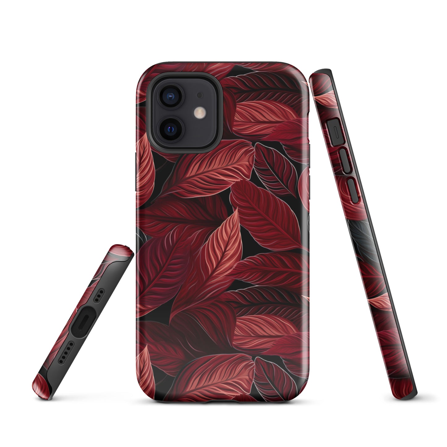 Scarlet Whispers - Lush Autumn Colours in Botanical Bliss - iPhone Case