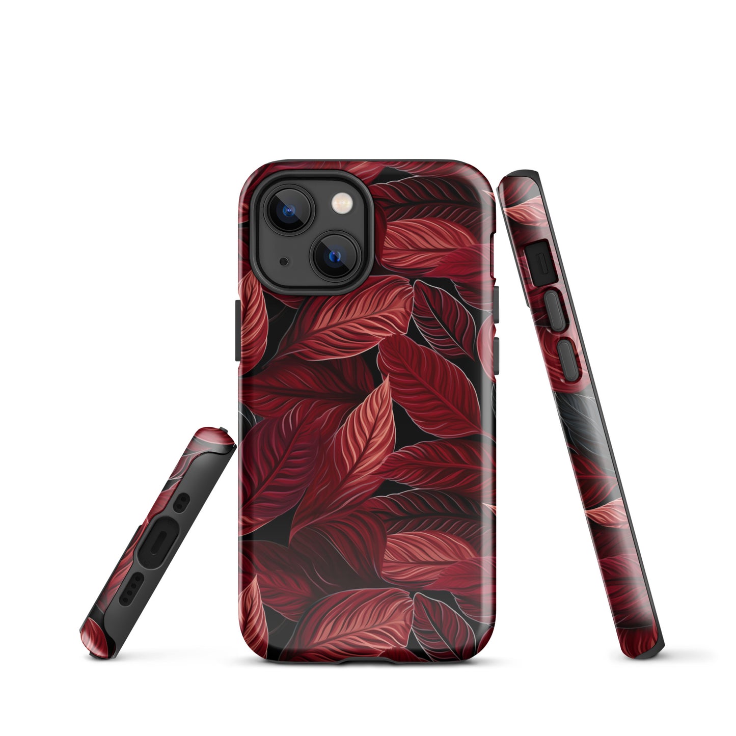 Scarlet Whispers - Lush Autumn Colours in Botanical Bliss - iPhone Case