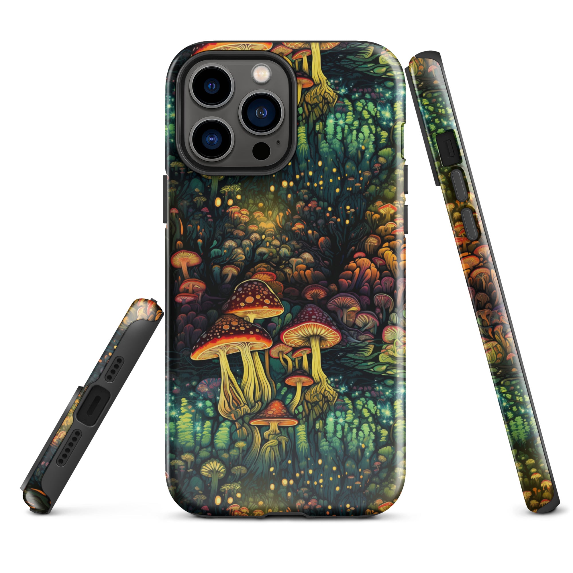 Neon Hallucinations - An Illuminated Autumn Spectacle - iPhone Case