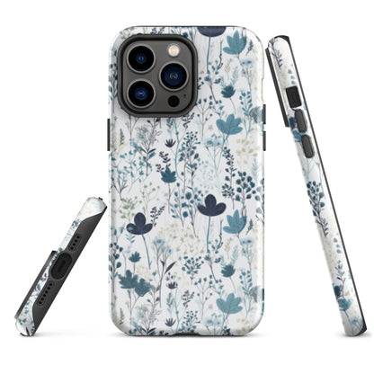 Serene Blue Wildflower - iPhone Case